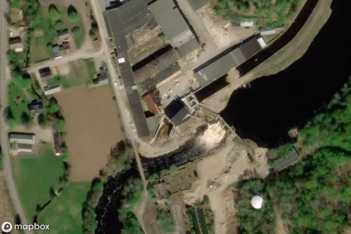 Alte Papiermühle in Schweden