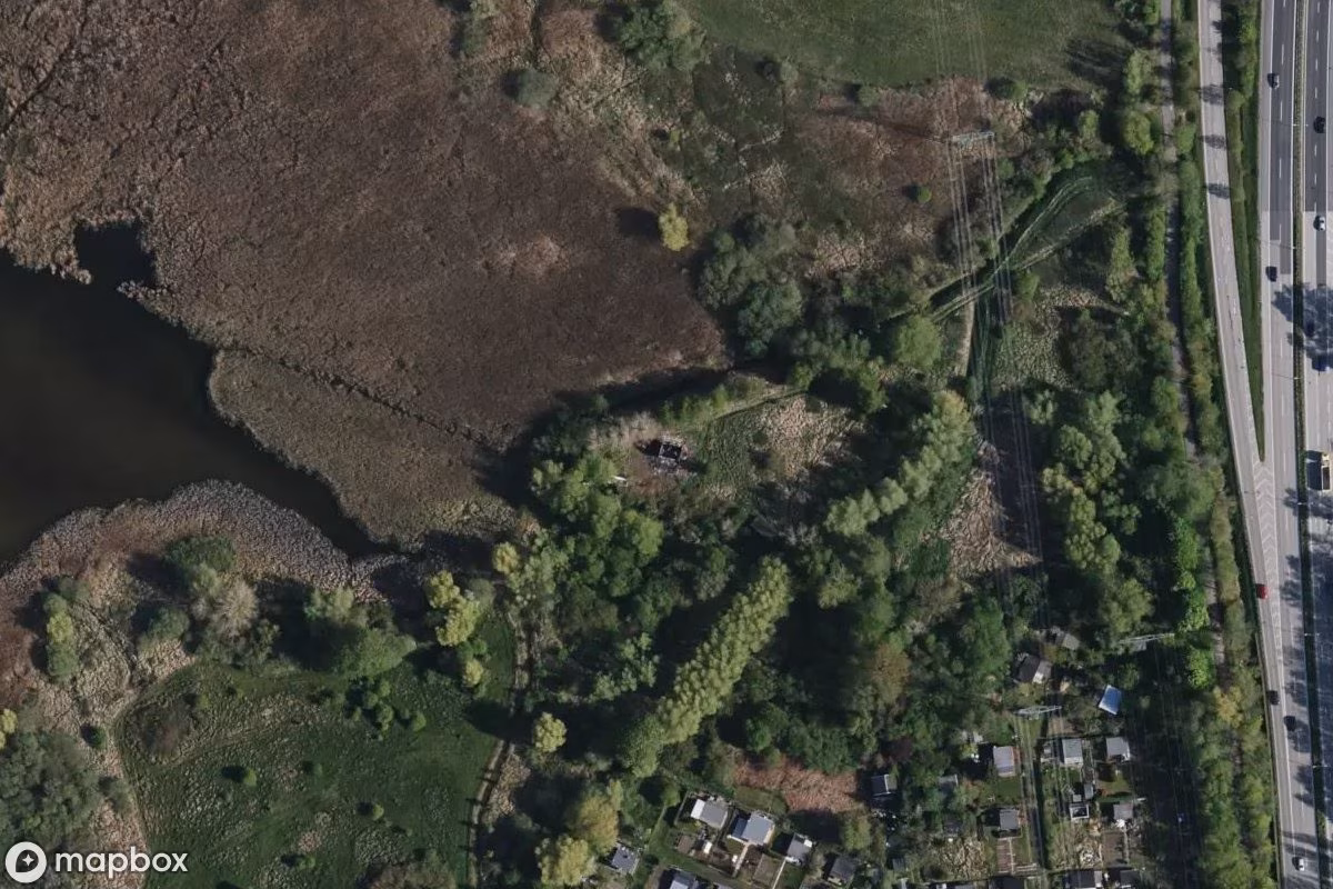 Angebrannte kleine Hausruine