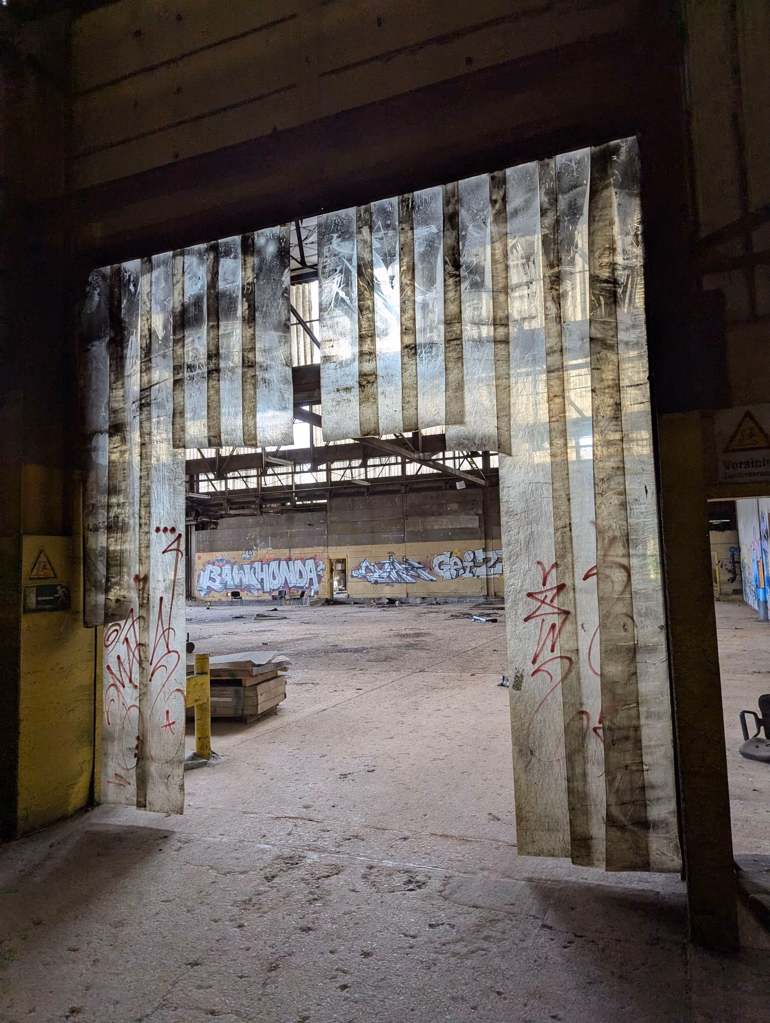 Aerial satellite view of Gießerei, an abandoned Factory in Saarbrücken, Germany