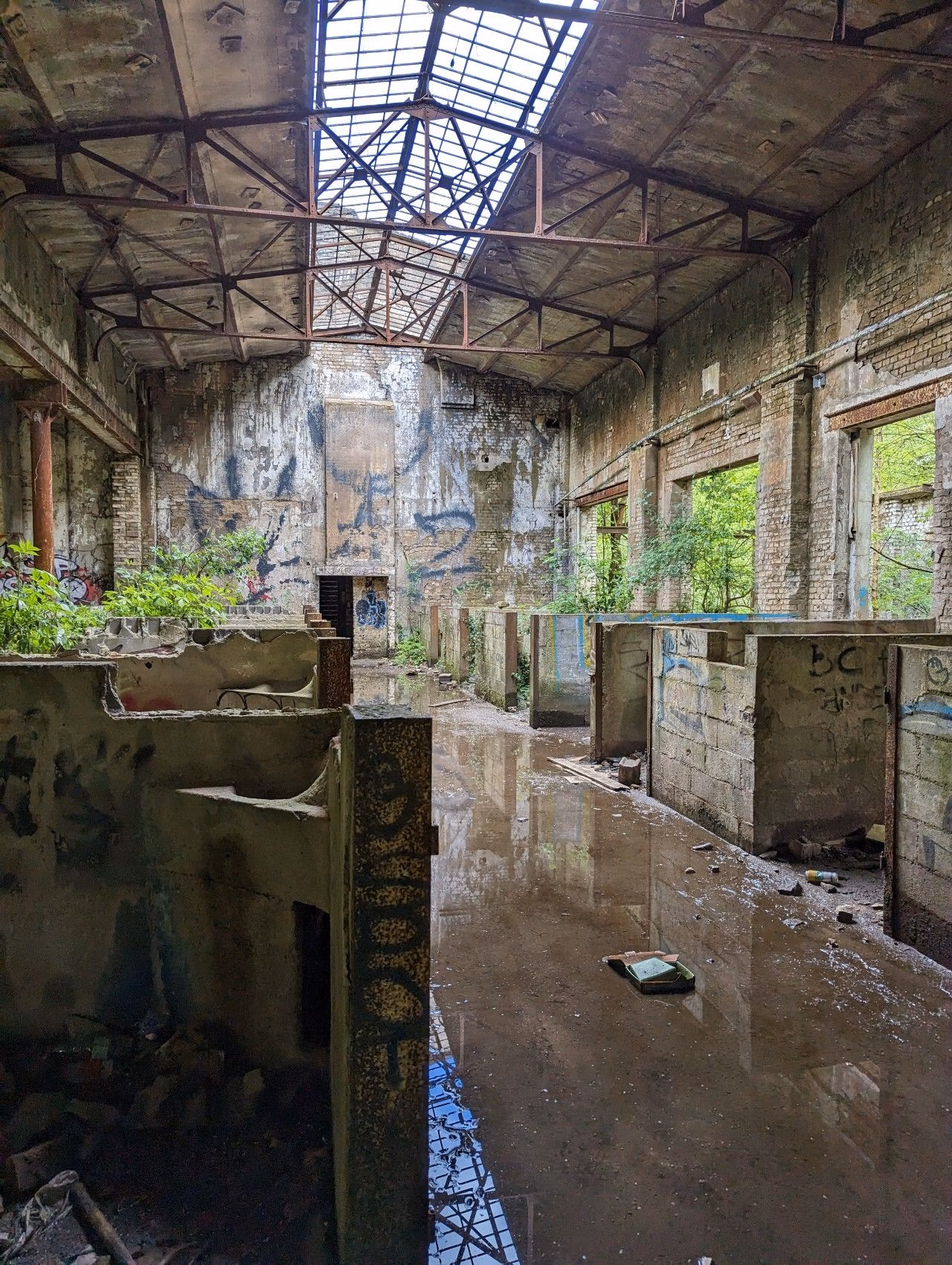 Aerial satellite view of Alte Eisenmine Rochonviller, an abandoned Mine in Batzenthal, France