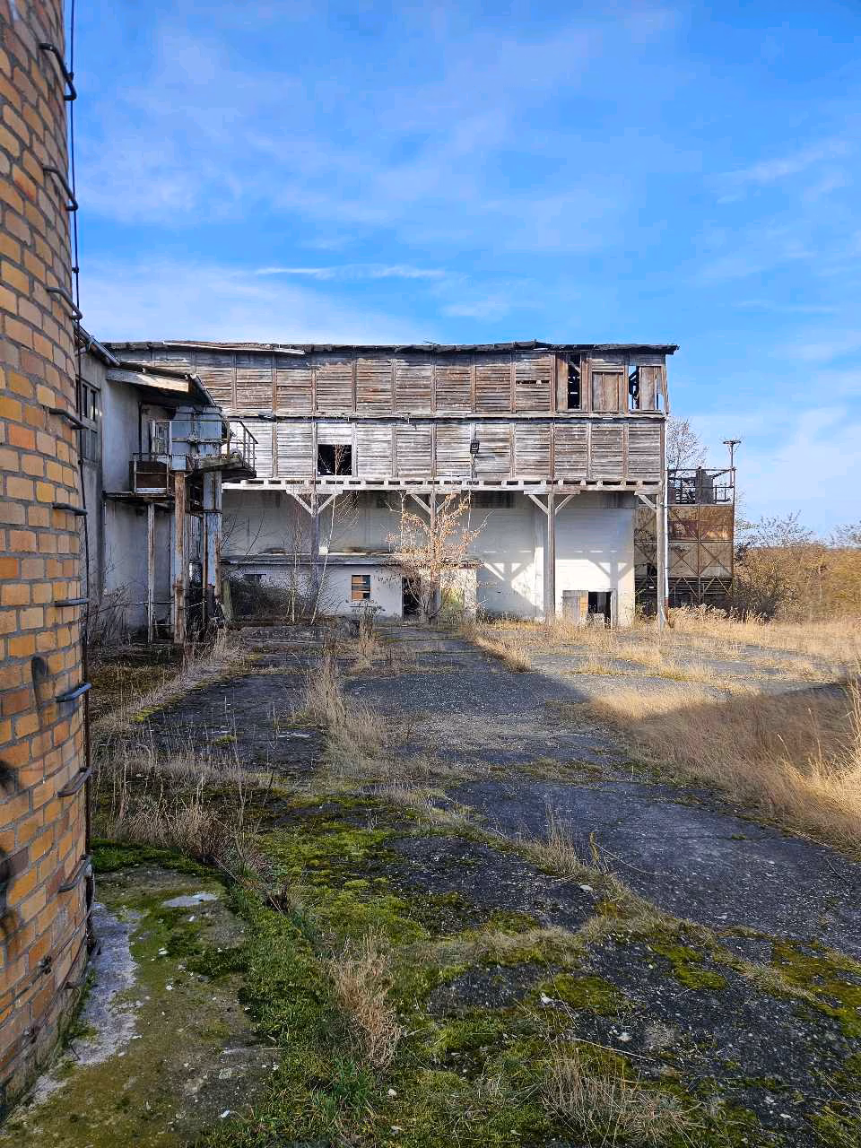 Aerial satellite view of Fabrik, an abandoned Factory in Salzatal, Germany
