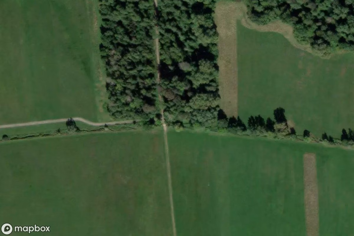 Satellittbilde fra luften av Schwimmbad, et forlatt Svømmehall i Freckenfeld, Tyskland