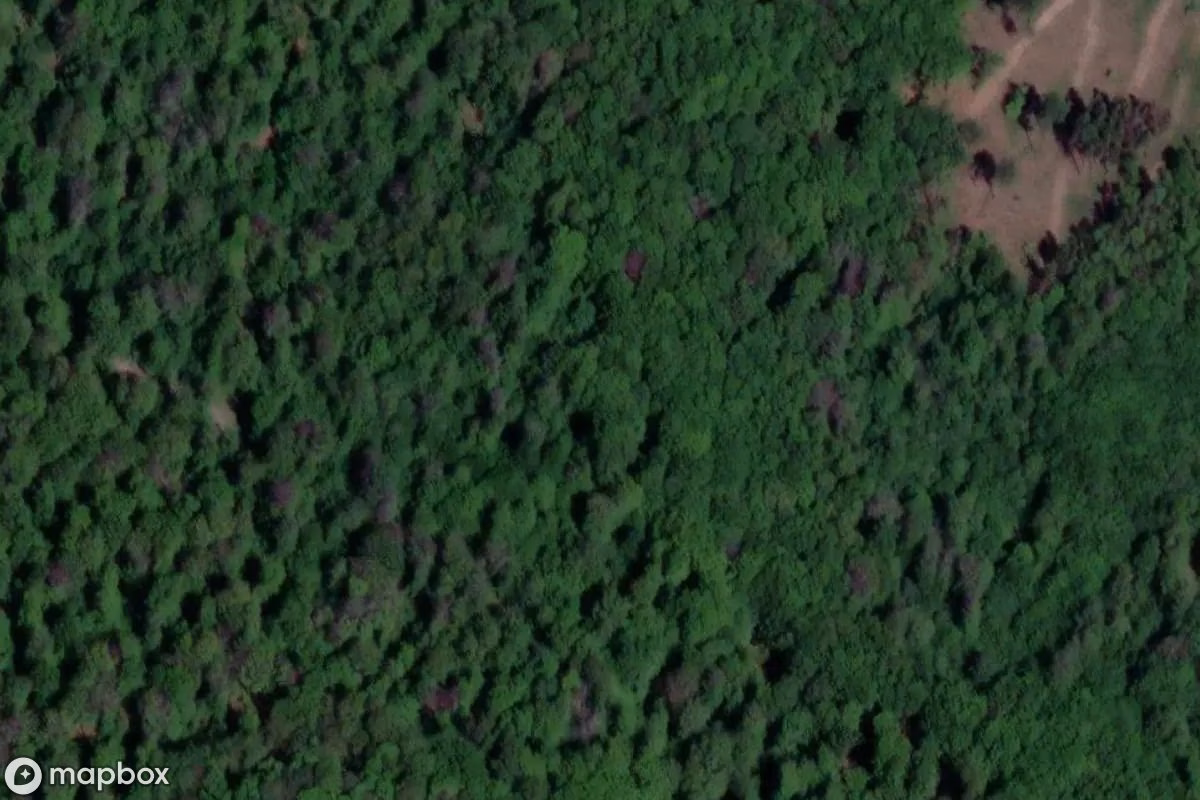 Aerial satellite view of Arbeitslager, an abandoned Military Site in Römhild, Germany