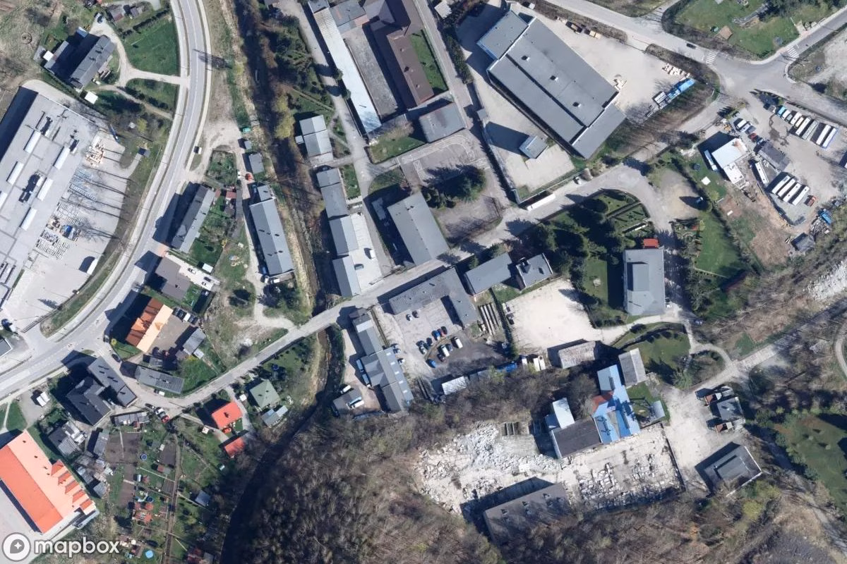 Satelitarny widok z lotu ptaka Kohlemine Nowa Ruda, opuszczone Kopalnia w Nowa Ruda, Polska