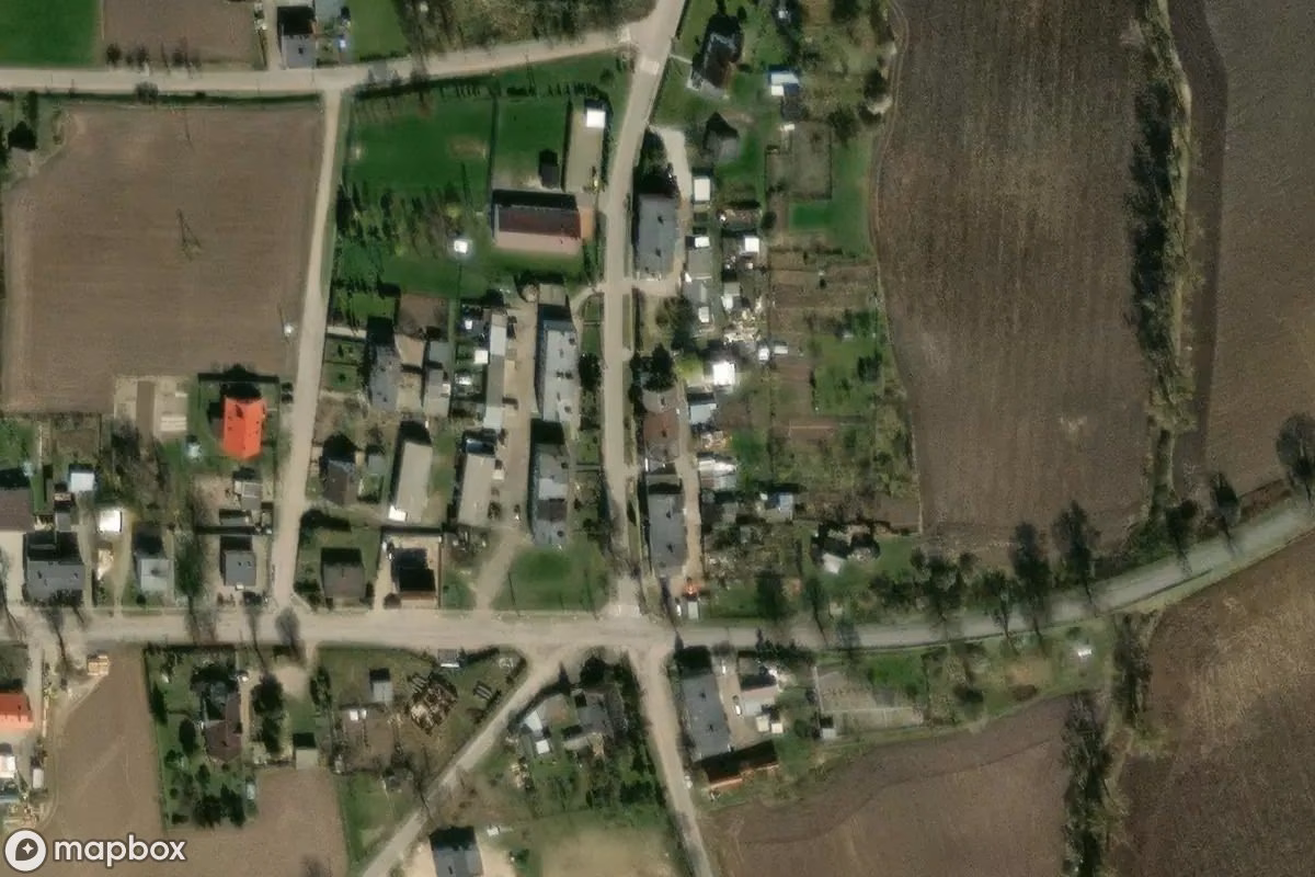 Vue aérienne satellite de Raketenanlage Nieczajna 2008, un Site militaire abandonné à Nieczajna, Pologne