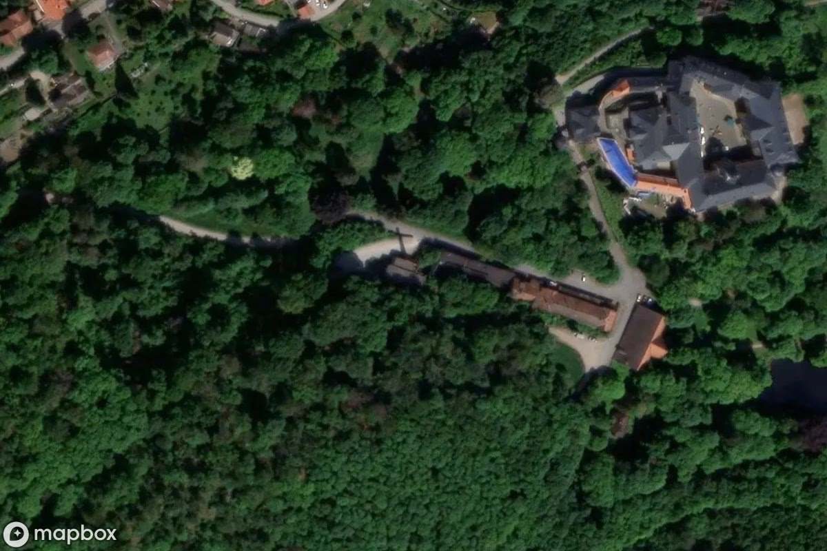 Vista aérea por satélite de Lagerhaus, un Almacén abandonado en Blankenburg, Alemania