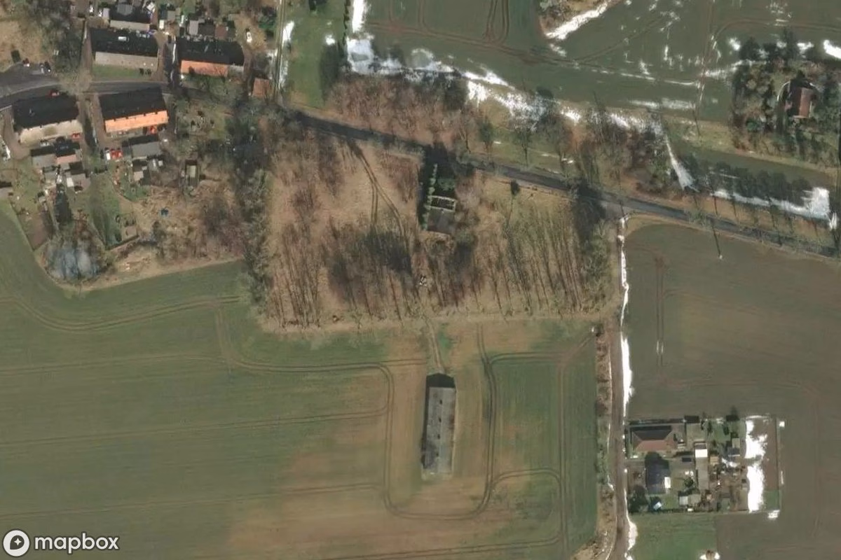 Műholdas légi felvétel Haus helyszínről, egy elhagyatott  itt: Kemnitz, Németország