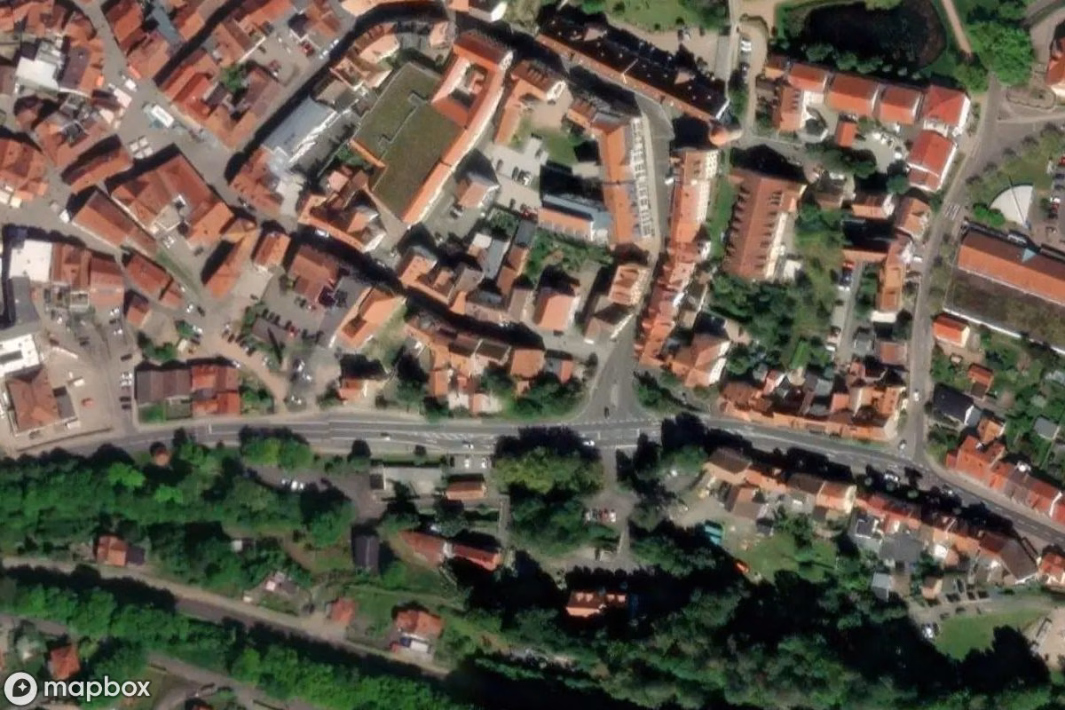 Satelitarny widok z lotu ptaka Haus, opuszczone  w Schmalkalden, Niemcy