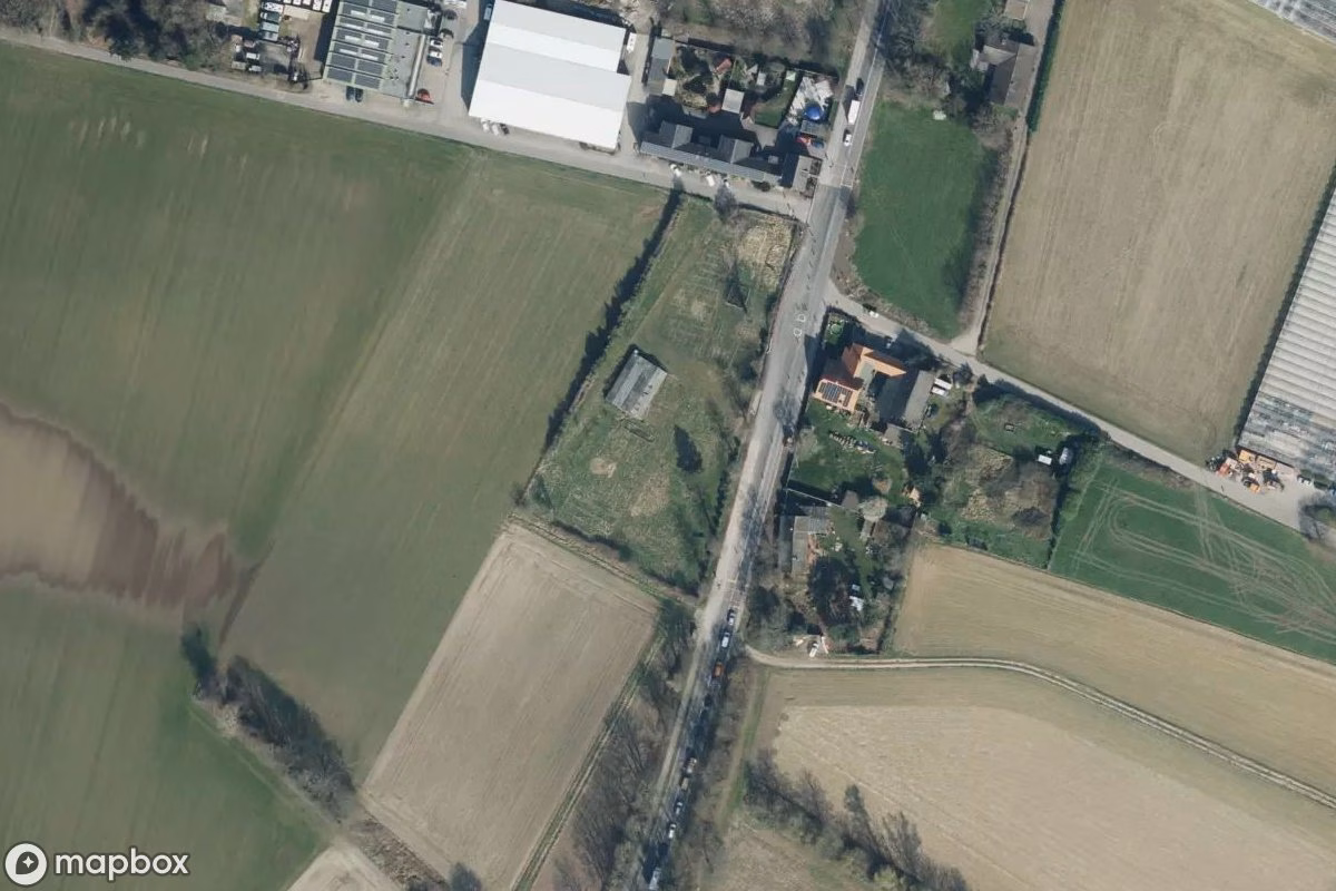 Vue aérienne satellite de Bauernhof, un Ferme abandonné à Willich, Allemagne