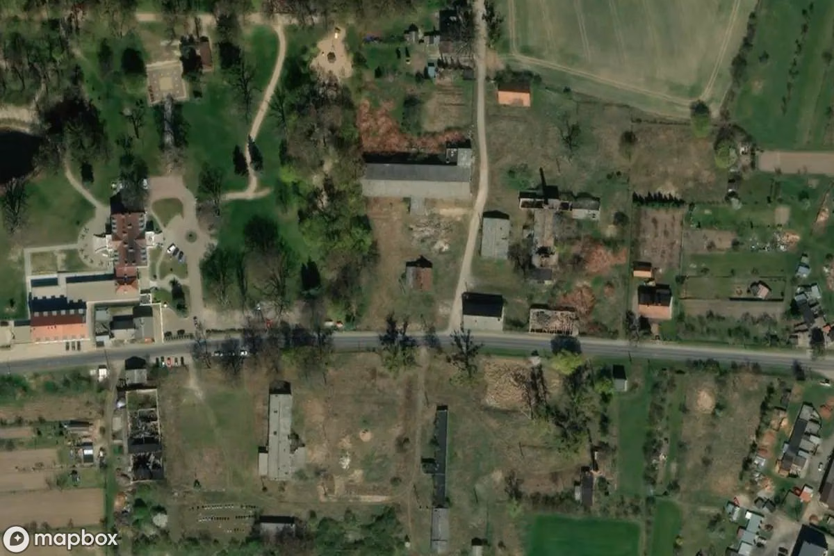 Satellitenansicht von Kuźnia Rulewo, eine verlassene Fabrik in Rulewo, Polen