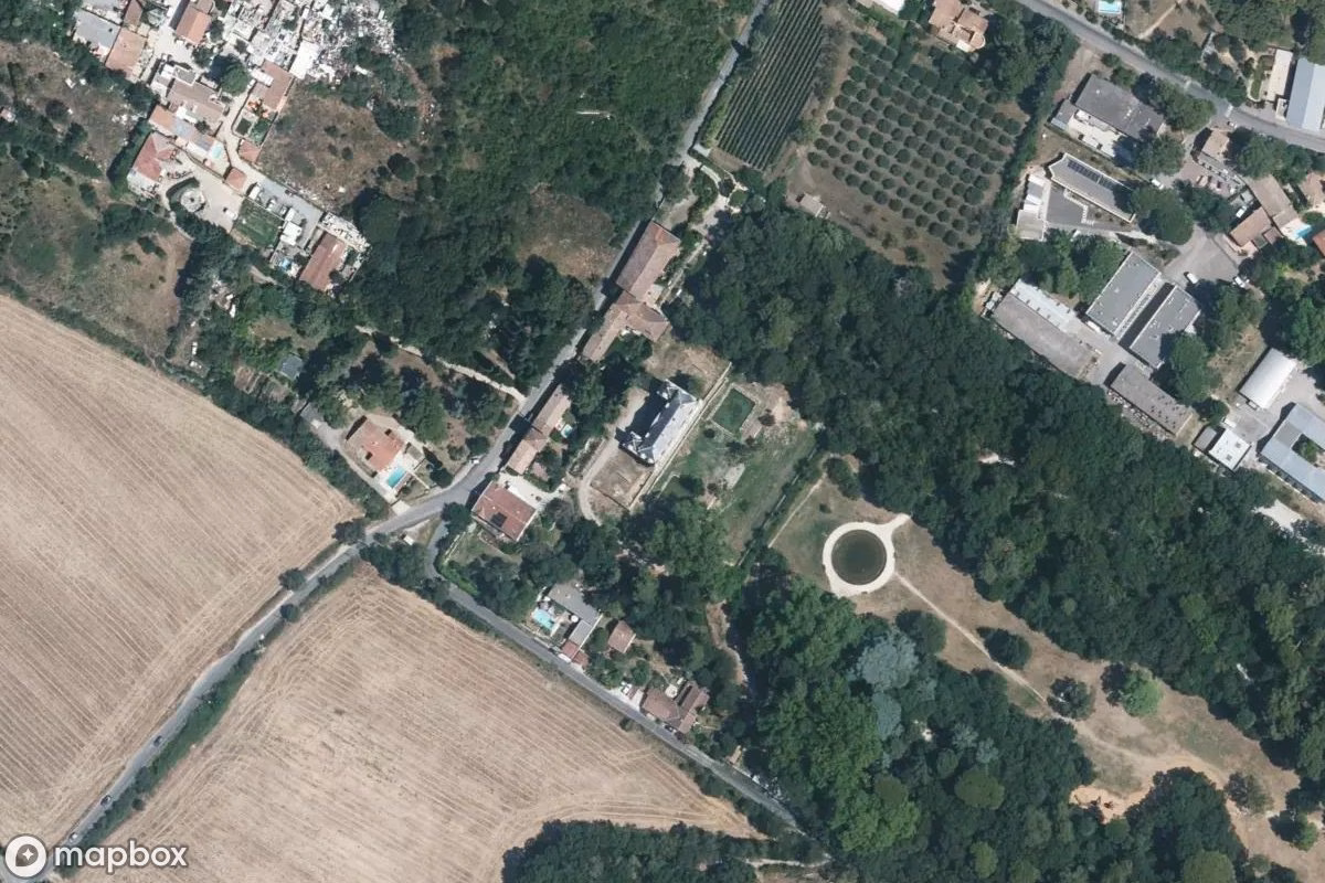 Műholdas légi felvétel Lost Place helyszínről, egy elhagyatott  itt: Montpellier, Franciaország