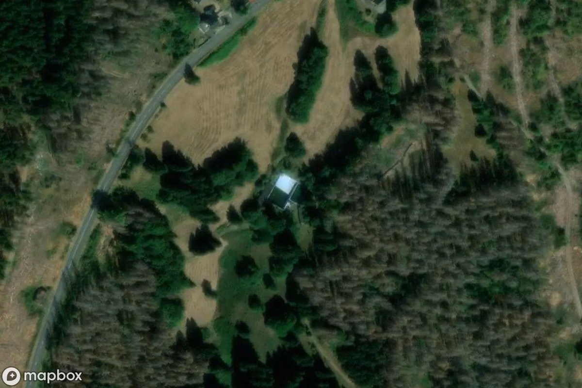 Aerial satellite view of Waldbad, an abandoned Swimming Pool in Schnett, Germany