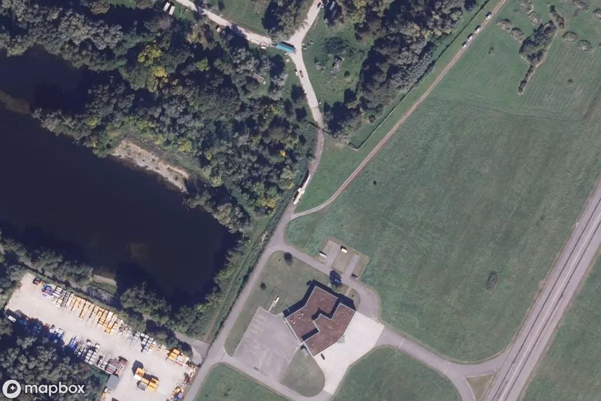 Aerial satellite view of Flugzeug, an abandoned Vehicle in Lahr/Schwarzwald, Germany