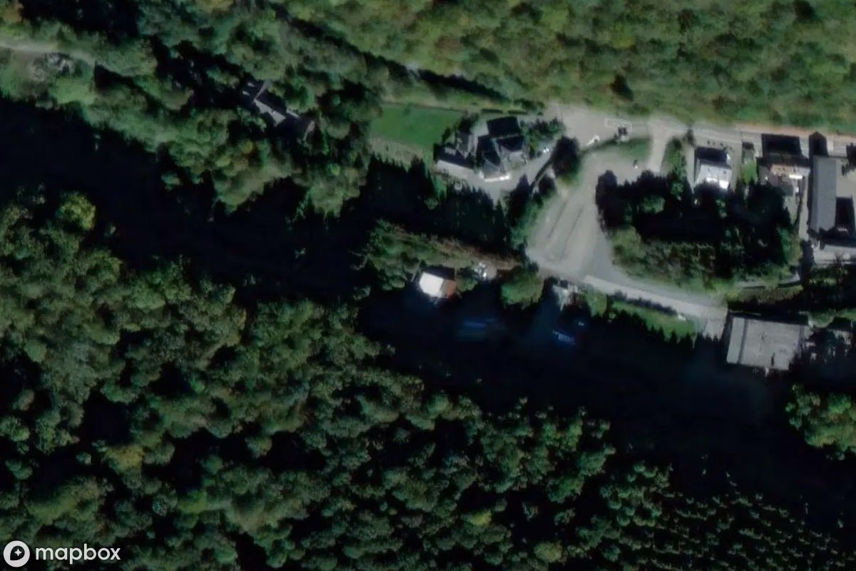 Satelitní letecký pohled na Lost Place, opuštěné  v Profondeville, Belgie