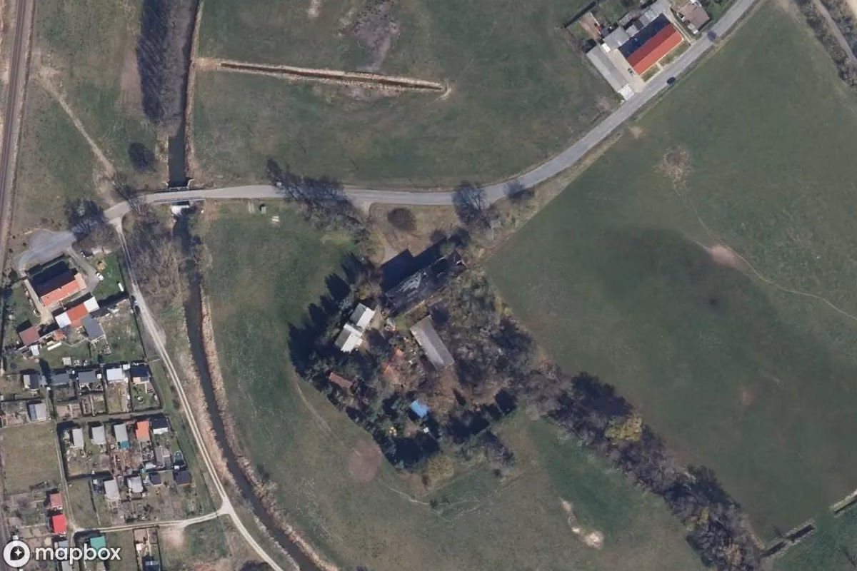 Satelitarny widok z lotu ptaka Mühle, opuszczone Fabryka w Wittstock/Dosse, Niemcy