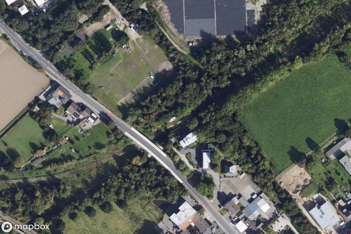 Satellitenansicht von Verlassenes Stellwerk, eine verlassene Fabrik in Alsdorf, Deutschland