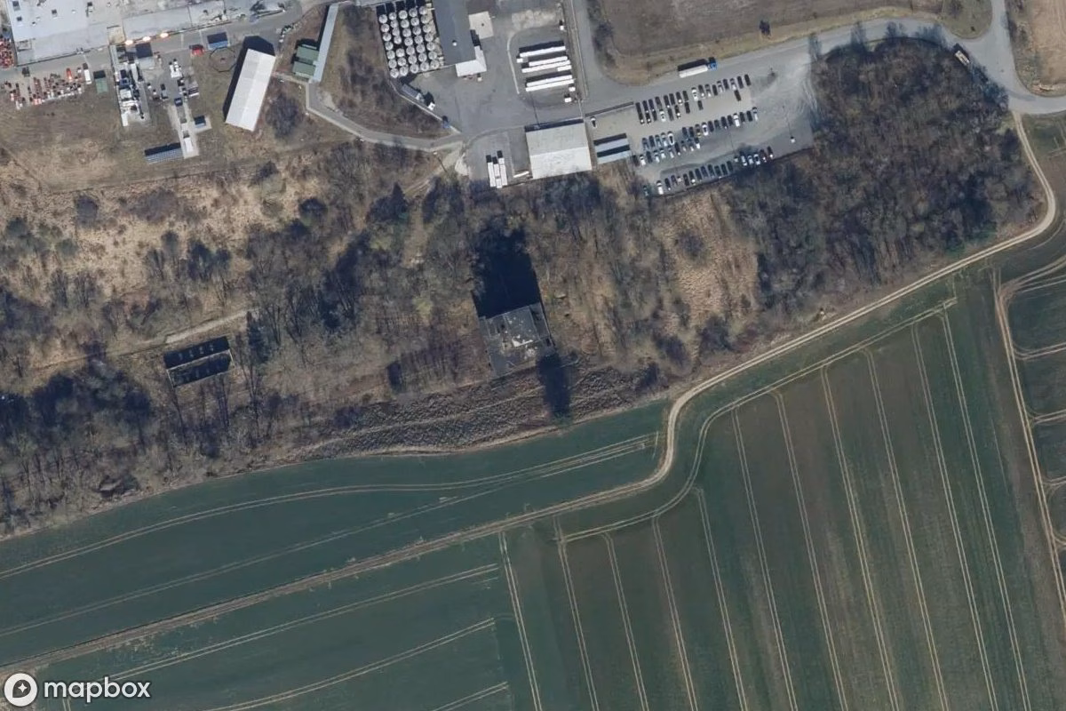 Vue aérienne satellite de Bunker, un Bunker abandonné à Kalefeld, Allemagne