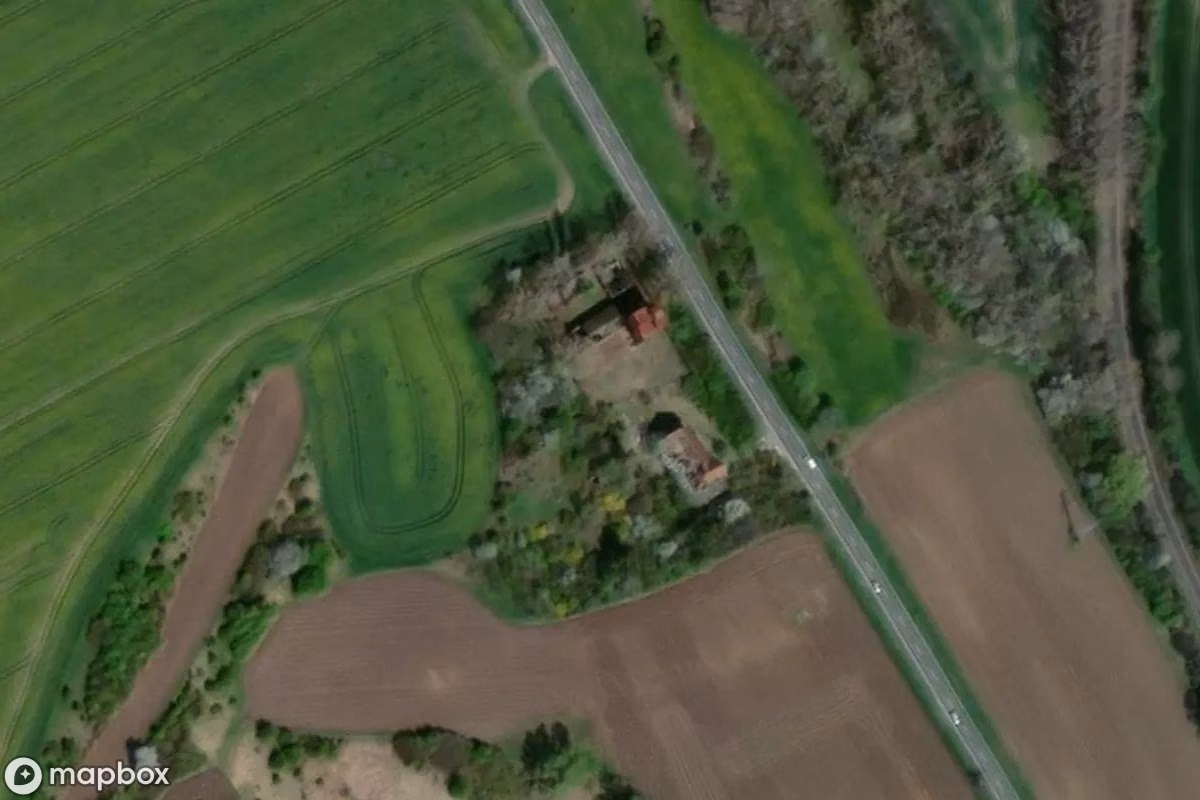 Satelitarny widok z lotu ptaka Schacht, opuszczone Kopalnia w Teuchern, Niemcy