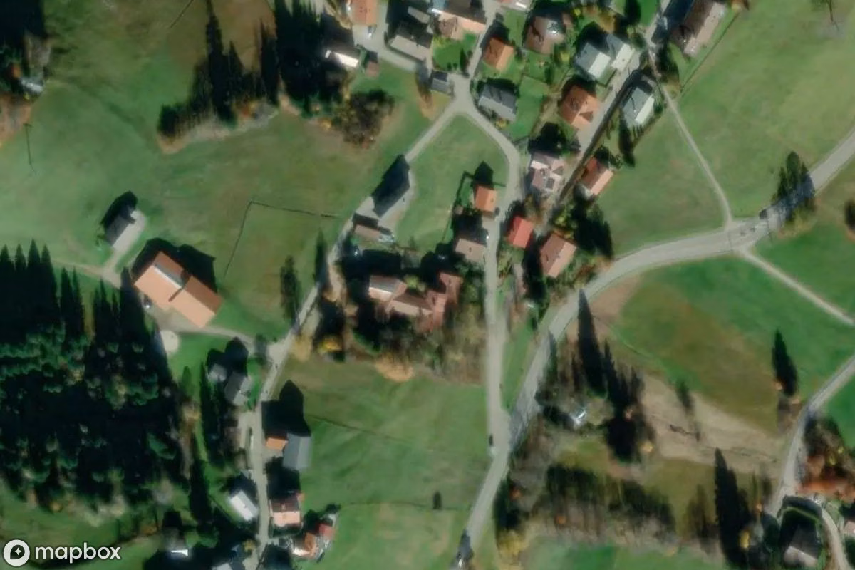 Satellitbillede set fra luften af Jugendherberge, et forladt  i Oberstdorf, Tyskland