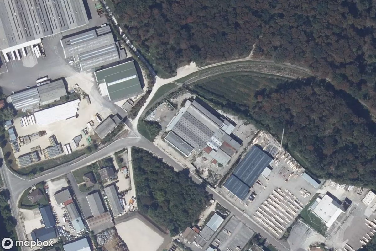 Aerial satellite view of Marcel Besson, an abandoned Residence in Chevigny-Saint-Sauveur, France