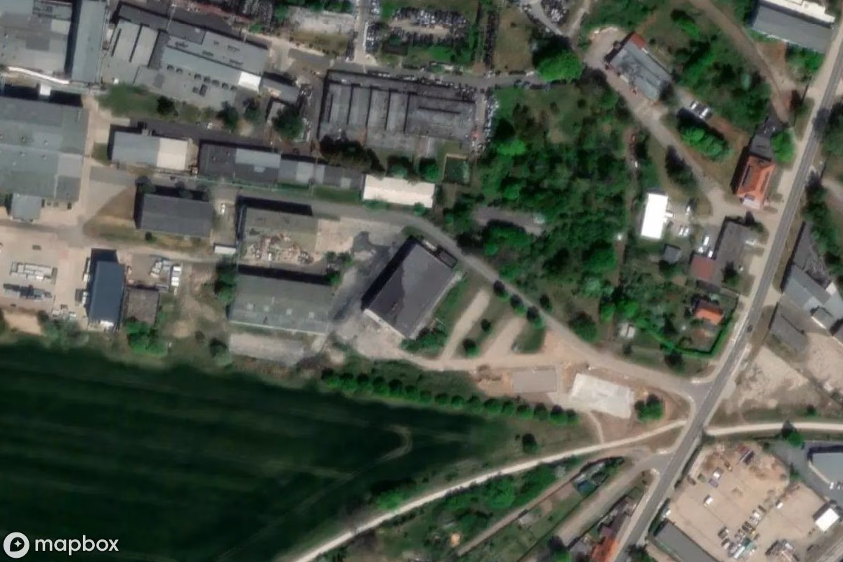 Aerial satellite view of Club, an abandoned Nightclub in Ballenstedt, Germany