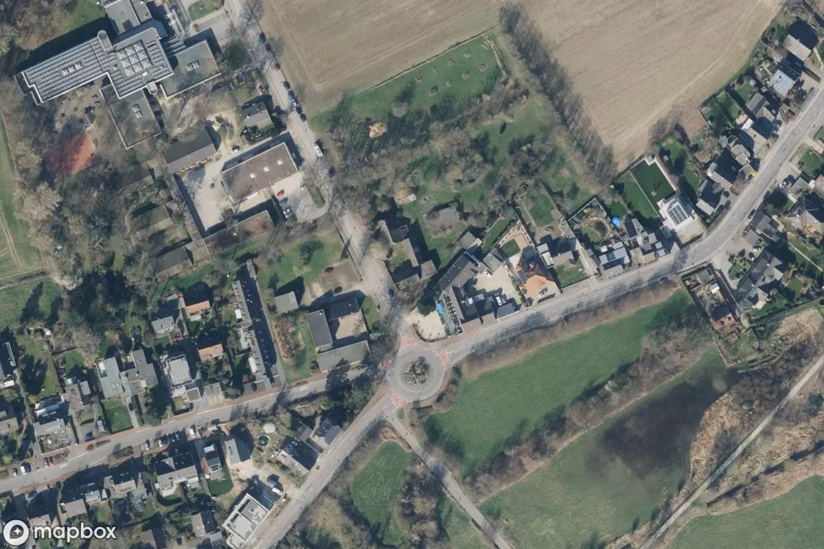 Satelitarny widok z lotu ptaka Bauernhof, opuszczone Gospodarstwo w Krefeld, Niemcy