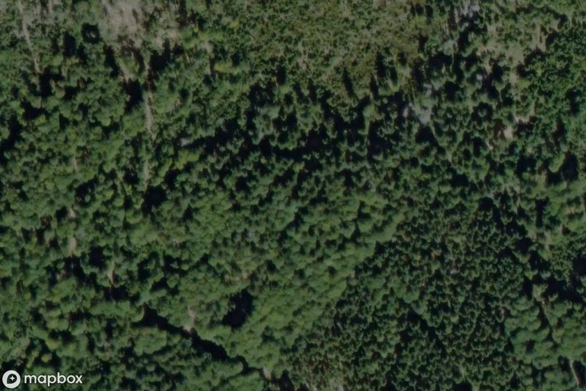 Műholdas légi felvétel Bunker helyszínről, egy elhagyatott Bunker itt: Arnbruck, Németország