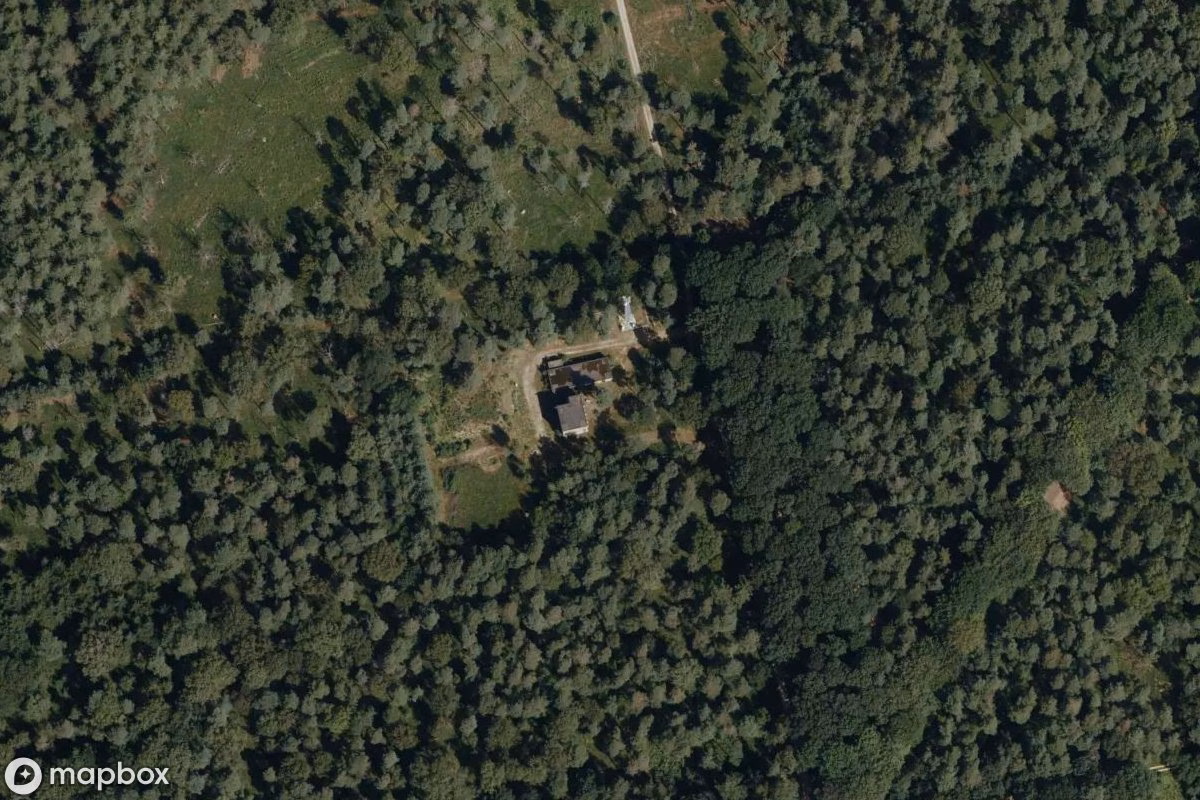 Vue aérienne satellite de Pumpstation, un  abandonné à Herkenbosch, Pays-Bas