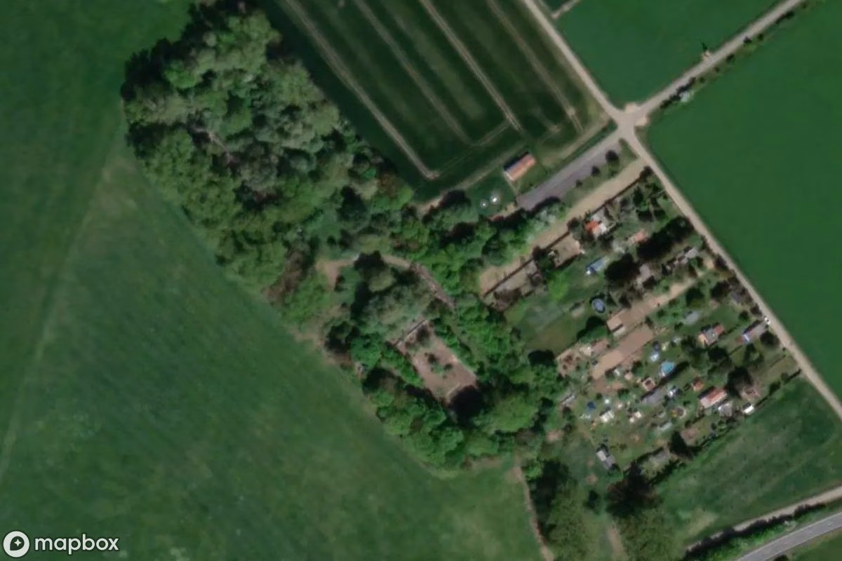 Satelitarny widok z lotu ptaka Freibad, opuszczone Basen w Schlotheim, Niemcy