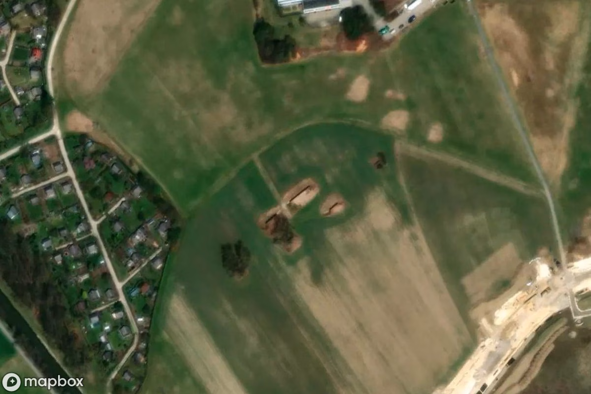 Satellitenansicht von Bunker, eine verlassene Bunker in Neu-Ulm, Deutschland