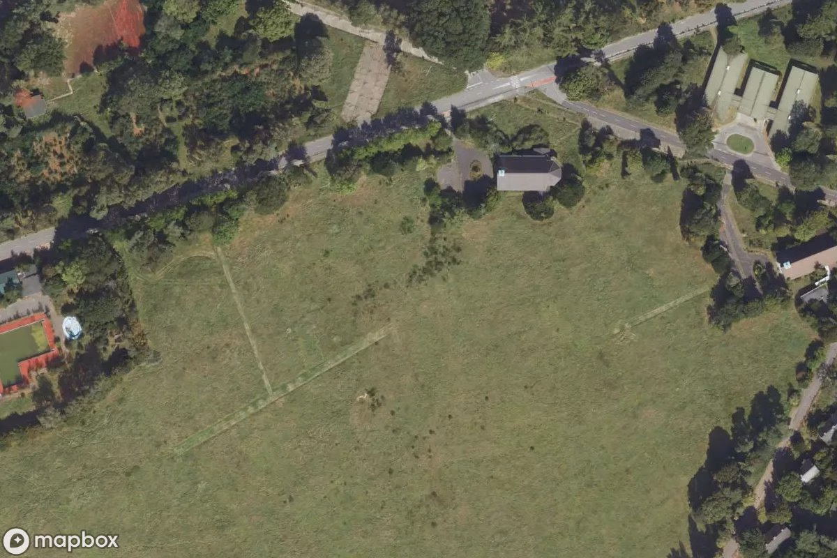 Satellietbeeld vanuit de lucht van Militärgelände, een verlaten Militair terrein in Mönchengladbach, Duitsland