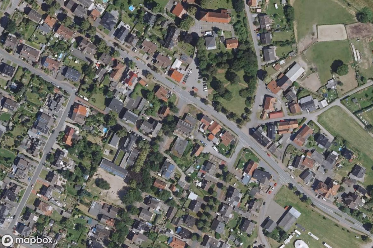 Műholdas légi felvétel Hotel Jägerhof helyszínről, egy elhagyatott Hotel itt: Haltern am See, Németország