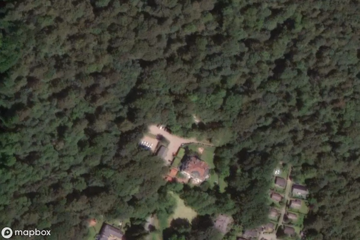 Aerial satellite view of Golfplatz, an abandoned Sports Facility in Dänisch-Nienhof, Germany