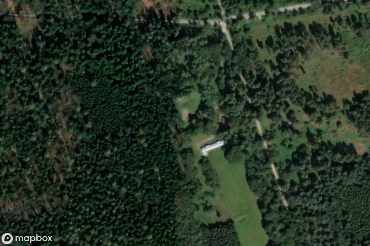 Satelitarny widok z lotu ptaka Lost Place, opuszczone w Holzgassen, Austria