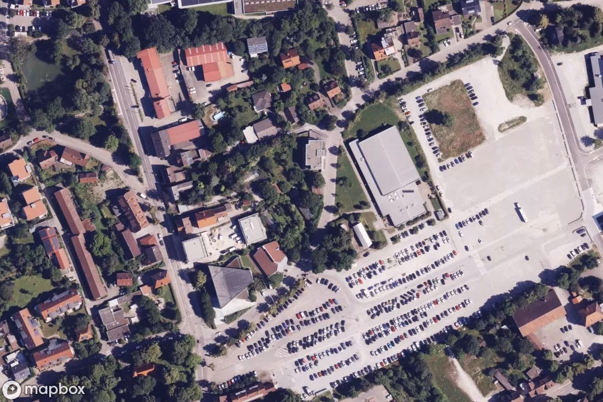 Satelitarny widok z lotu ptaka Gewächshaus, opuszczone  w Crailsheim, Niemcy