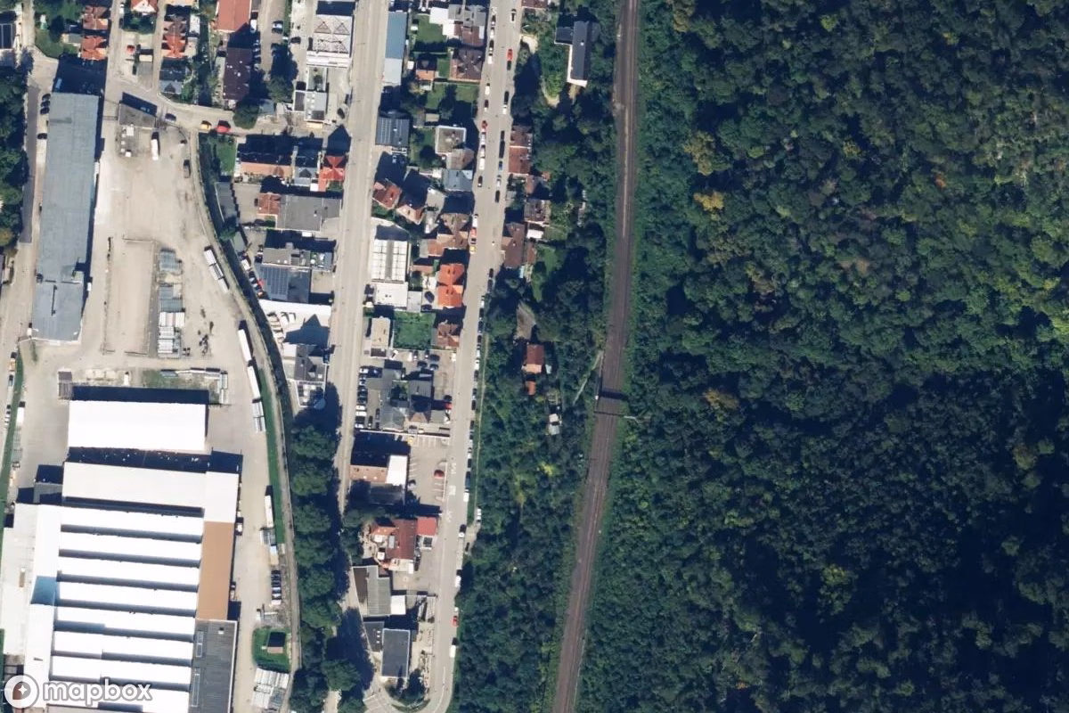 Satellitbillede set fra luften af Haus in Geislingen, et forladt  i Geislingen an der Steige, Tyskland