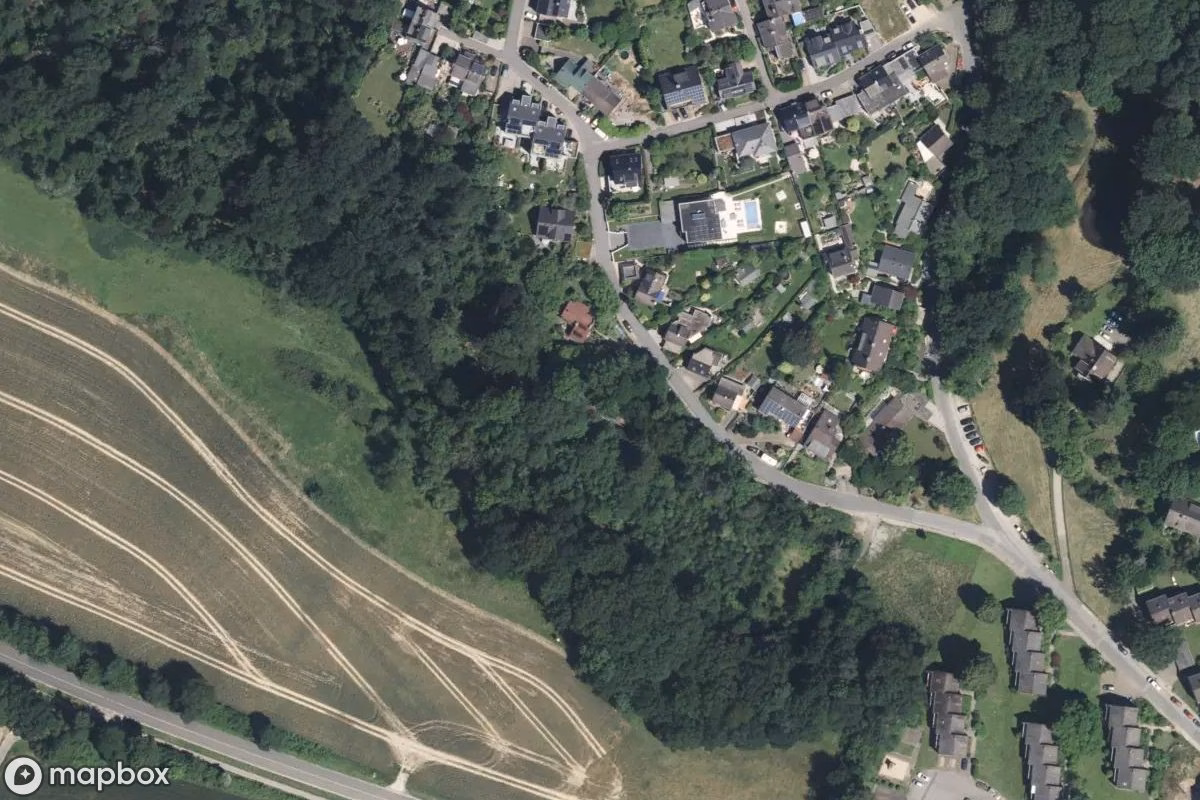 Satellitbillede set fra luften af Tennisclub, et forladt Sportsanlæg i Essen, Tyskland