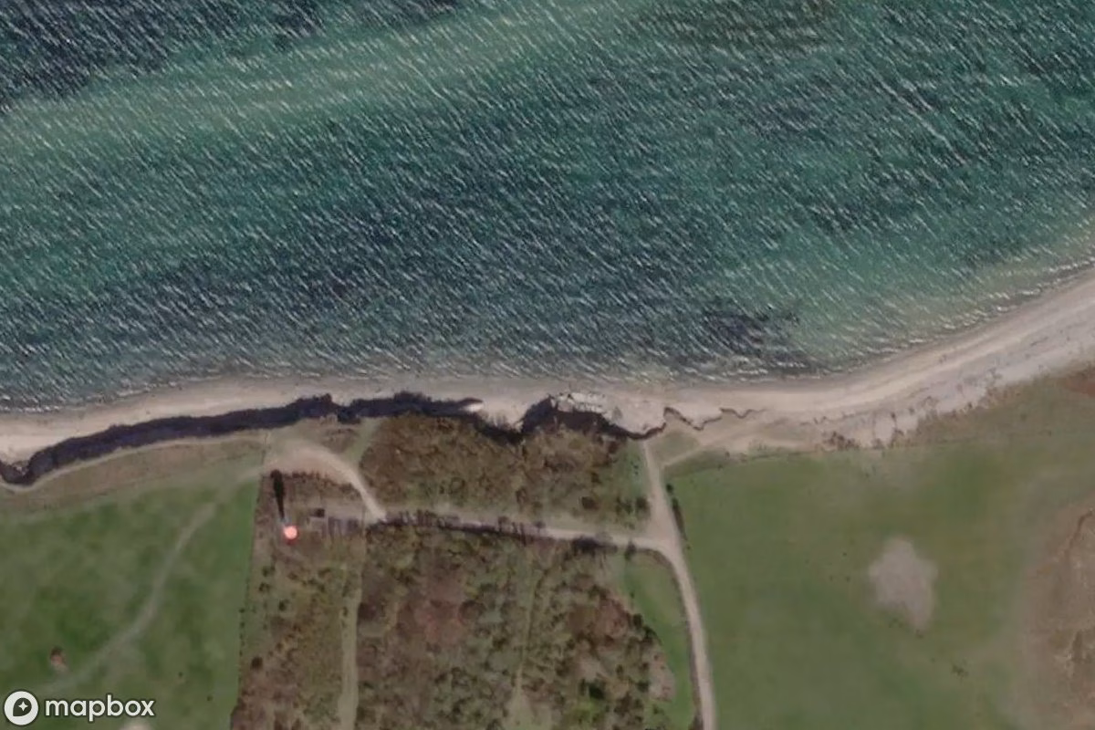 Vue aérienne satellite de Militär, un Site militaire abandonné à Heiligenhafen, Allemagne