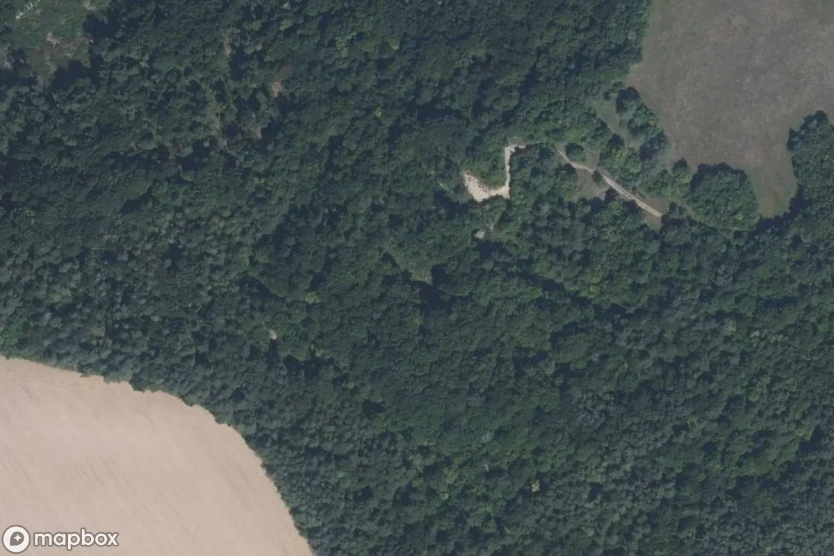 Vue aérienne satellite de Lost Place, un  abandonné à Landrecourt-Lempire, France