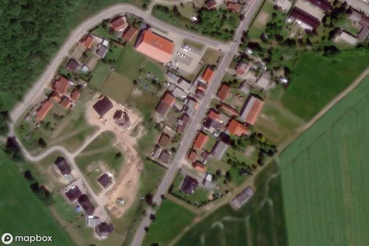 Satellitenansicht von Haus, eine verlassene  in Dähre, Deutschland