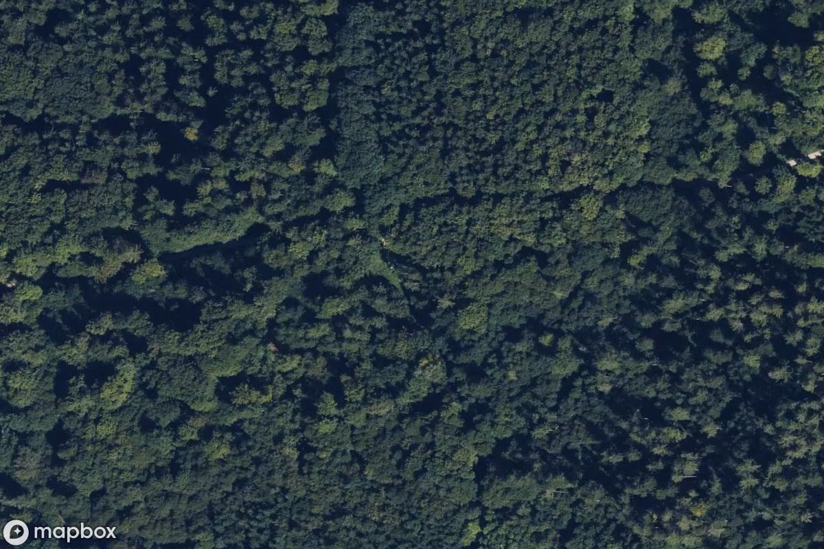 Satellitbild från luften av Geheimprojekt Ring-Me, en övergiven Militär anläggning i Saal a.d.Donau, Tyskland