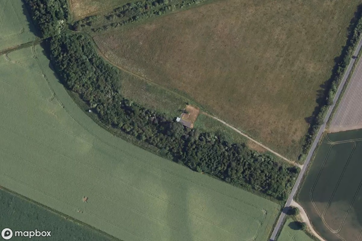Aerial satellite view of Übungsplatz für Schäferhunde, an abandoned  in Bliesheim, Germany