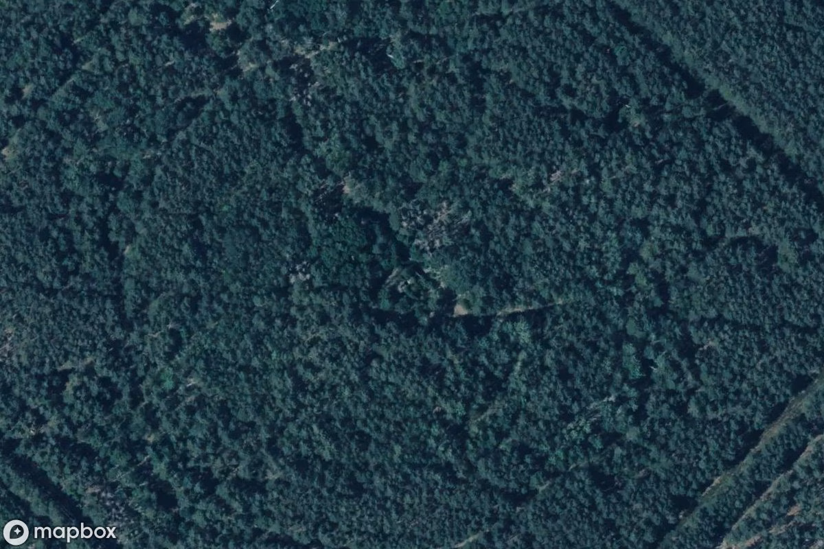 Satelitarny widok z lotu ptaka Fla-Raketenabteilung 313, opuszczone Obiekt wojskowy w Thiendorf, Niemcy