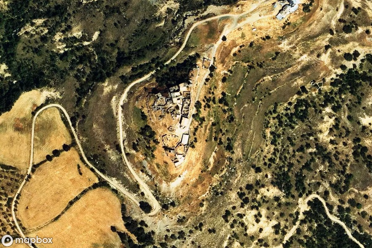 Aerial satellite view of Wohnhaus, an abandoned Residence in Tremp, Spain