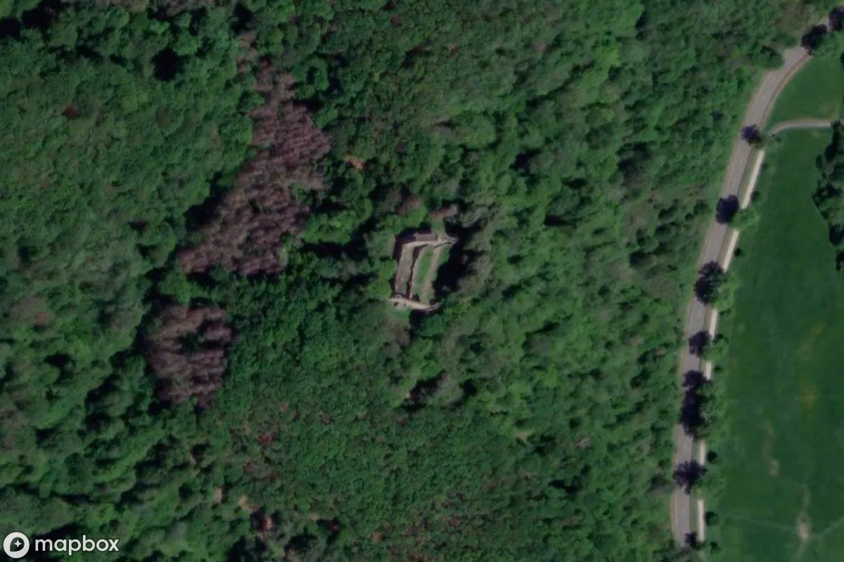 Satellitenansicht von Sporkenburg, eine verlassene  in Eitelborn, Deutschland