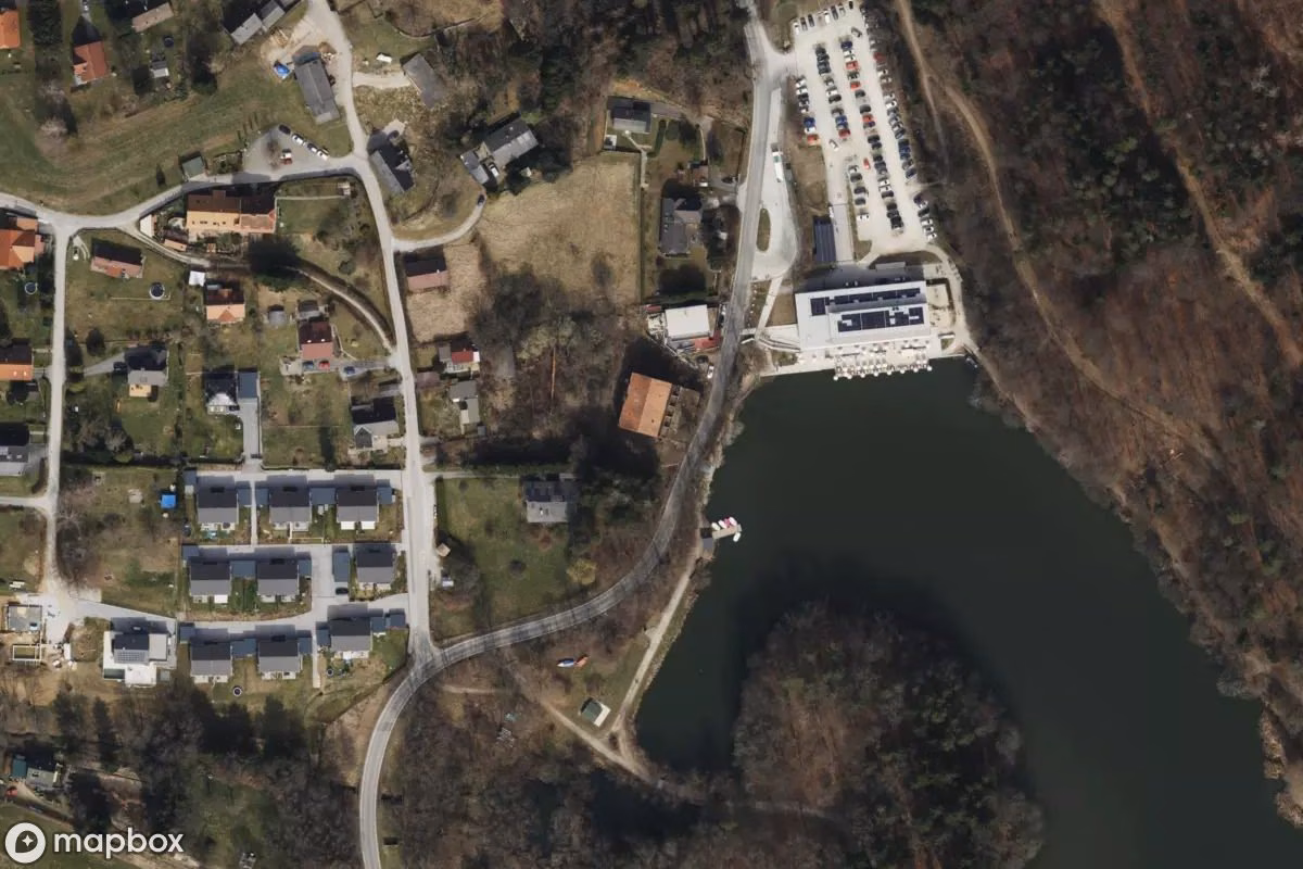Aerial satellite view of Hotel, an abandoned Hotel in Thal, Austria