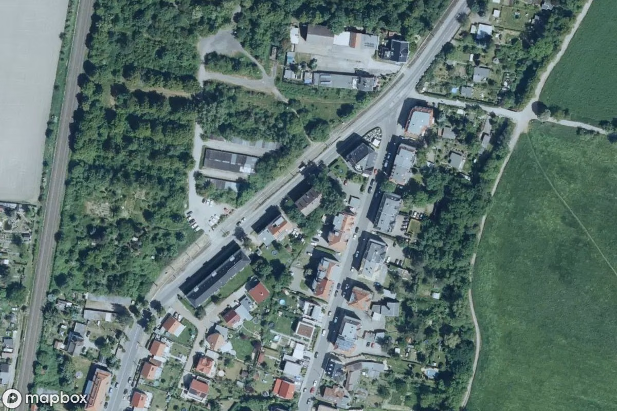 Satellitenansicht von Haus, eine verlassene  in Leipzig, Deutschland