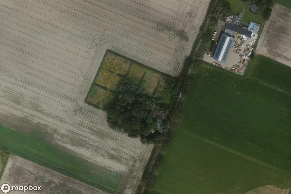 Satellietbeeld vanuit de lucht van Haus, een verlaten  in Siebengewald, Nederland
