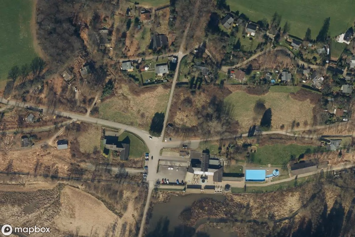 Aerial satellite view of Golf, an abandoned Sports Facility in Leichlingen, Germany