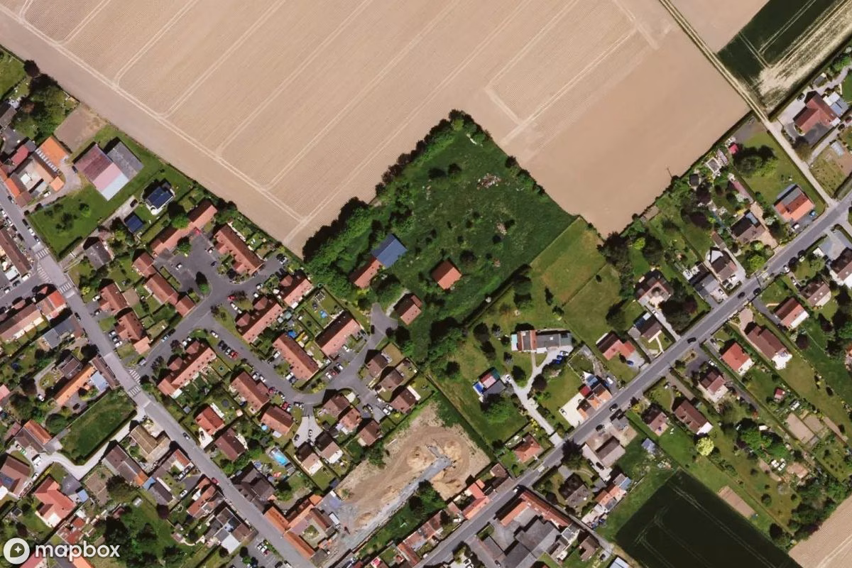 Satellitenansicht von Mechanik A, eine verlassene Fabrik in Houplin-Ancoisne, Frankreich